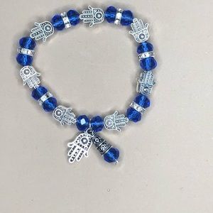 Charm Bracelet Hamsa Hand Turkish Evil Eye